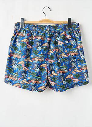 Short de bain imprimé fantaisie bleu DARIO BELTRAN homme