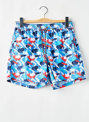 Short de bain imprimé fantaisie bleu DARIO BELTRAN homme