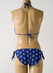 Maillot de bain 2 pièces bleu DAG ADOM pour femme seconde vue
