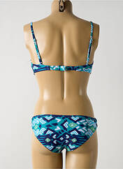 Maillot de bain 2 pièces bleu DAG ADOM pour femme seconde vue