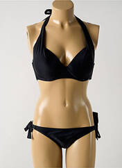 Maillot de bain 2 pièces noir DAG ADOM pour femme seconde vue