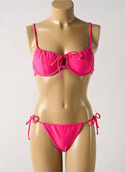Maillot de bain 2 pièces rose DAG ADOM pour femme seconde vue