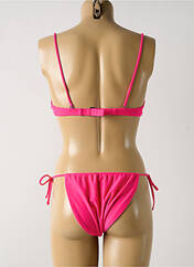 Maillot de bain 2 pièces rose DAG ADOM pour femme seconde vue