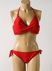 Maillot de bain 2 pièces rouge DAG ADOM pour femme seconde vue