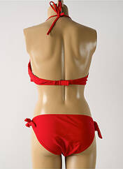 Maillot de bain 2 pièces rouge DAG ADOM pour femme seconde vue