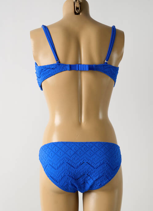 Maillot de bain 2 pièces bleu DAG ADOM pour femme