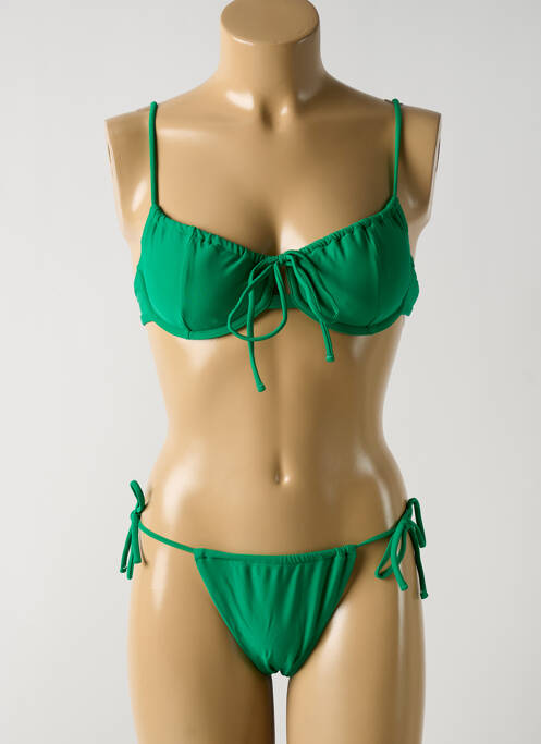 Maillot de bain 2 pièces vert DAG ADOM pour femme