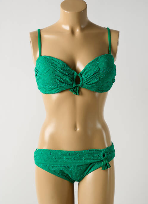 Maillot de bain 2 pièces vert DAG ADOM pour femme
