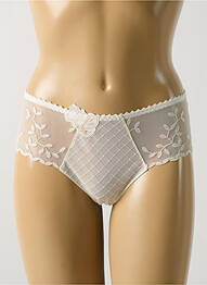 Shorty effet matière satinée blanc LOUISA BRACQ femme