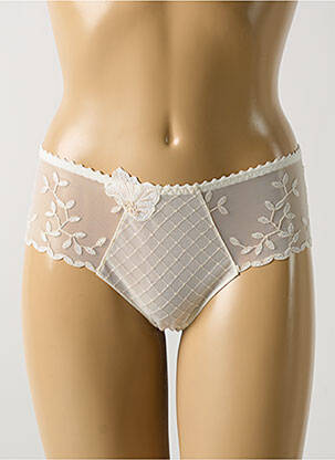 Shorty effet matière satinée blanc LOUISA BRACQ femme