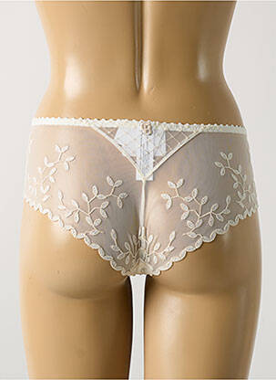 Shorty effet matière satinée blanc LOUISA BRACQ femme