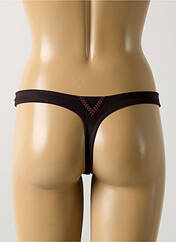 Tanga marron MARIE JO pour femme seconde vue