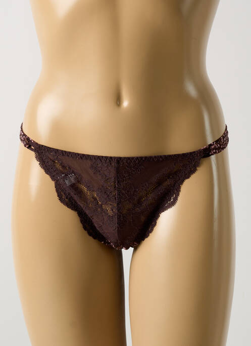 String marron AUBADE pour femme