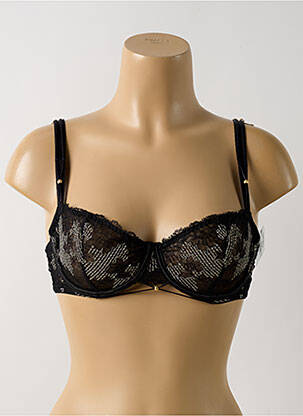 Soutien-gorge effet matière satinée haut soutien-gorge emboitant noir AUBADE femme