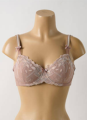 Soutien-gorge effet matière satinée haut soutien-gorge moulé beige PRIMA DONNA femme