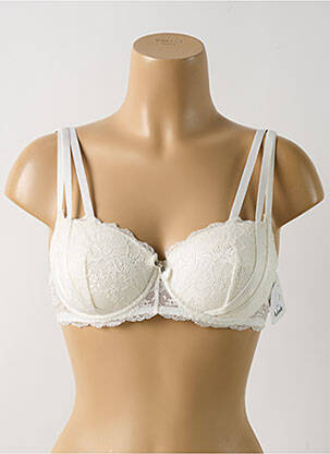 Soutien-gorge effet matière satinée haut soutien-gorge moulé blanc AUBADE femme