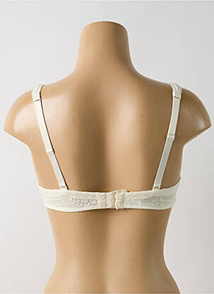 Soutien-gorge effet matière satinée haut bandeau beige AUBADE femme