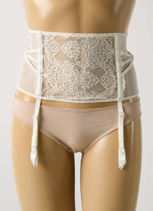 Guêpière/Porte-jarretelle beige AUBADE pour femme