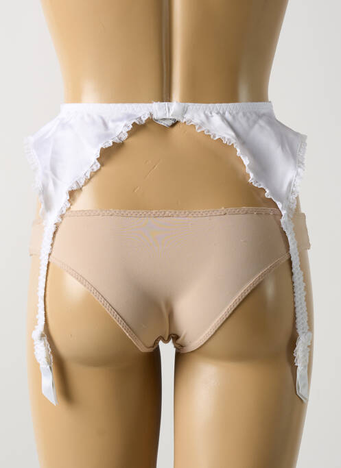 Guêpière/Porte-jarretelle blanc ANTINEA femme