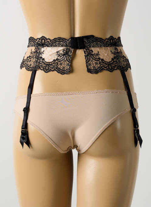 Guêpière/Porte-jarretelle noir AUBADE pour femme