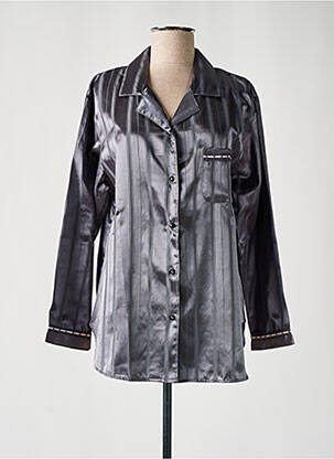 Pyjama coupe cintrée gris FLEUR DE REVE femme