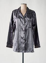 Pyjama coupe cintrée gris FLEUR DE REVE femme