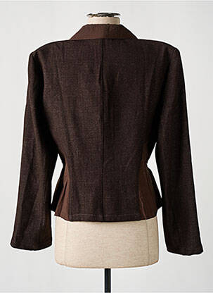 Veste casual poches marron UN POINT C EST TOUT femme