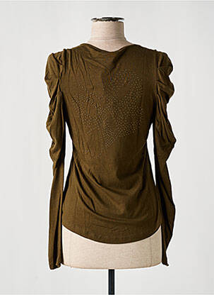 Top tissage jersey manches longues vert LE PETIT BAIGNEUR femme