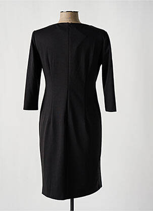 Robe mi-longue imprimé fantaisie manches longues gris POUSSIERE D'ETOLE femme