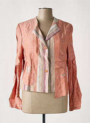 Veste casual col tailleur rose UN POINT C EST TOUT femme