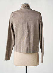 Gilet manches longues beige OSCALITO pour femme seconde vue