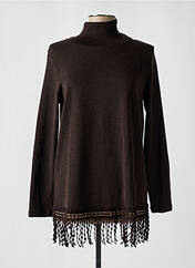 Pull col roulé marron OSCALITO pour femme seconde vue