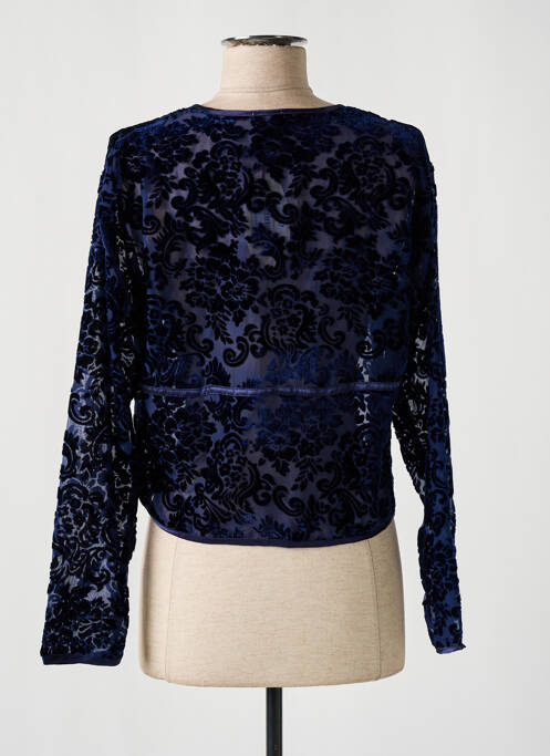 Déshabillé bleu FLEUR DE REVE pour femme