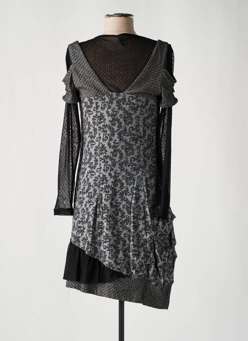 Robe mi-longue noir BAI AMOUR pour femme