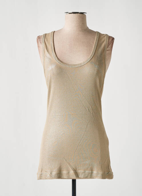 Top beige LAUREN VIDAL pour femme