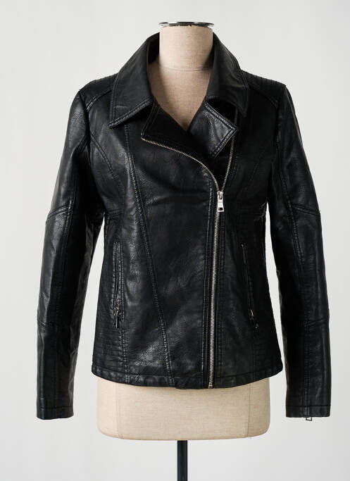 Veste simili cuir noir JULIE GUERLANDE pour femme
