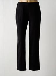 Pantalon droit tissage crêpe taille haute noir COCO MENTHE femme