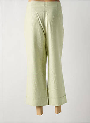 Pantalon 7/8 taille à pinces taille normale vert SURKANA femme
