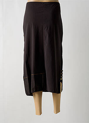 Jupe longue coupe droite marron PAUSE CAFE femme