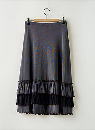 Jupe mi-longue stretch gris COCO MENTHE femme