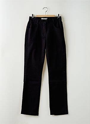 Jeans coupe slim stretch taille haute noir LE PETIT BAIGNEUR femme
