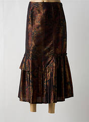 Jupe longue marron UN POINT C EST TOUT pour femme seconde vue