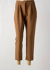 Pantalon 7/8 marron POUSSIERE D'ETOLE pour femme seconde vue