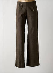 Pantalon droit vert COCO MENTHE pour femme seconde vue