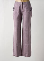 Pantalon droit violet LE PETIT BAIGNEUR pour femme seconde vue