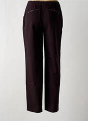 Pantalon droit violet MY WAY pour femme seconde vue