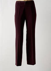 Pantalon droit violet PAUSE CAFE pour femme seconde vue