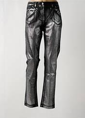 Pantalon slim argent POUSSIERE D'ETOLE pour femme seconde vue