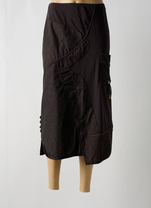 Jupe longue marron PAUSE CAFE pour femme