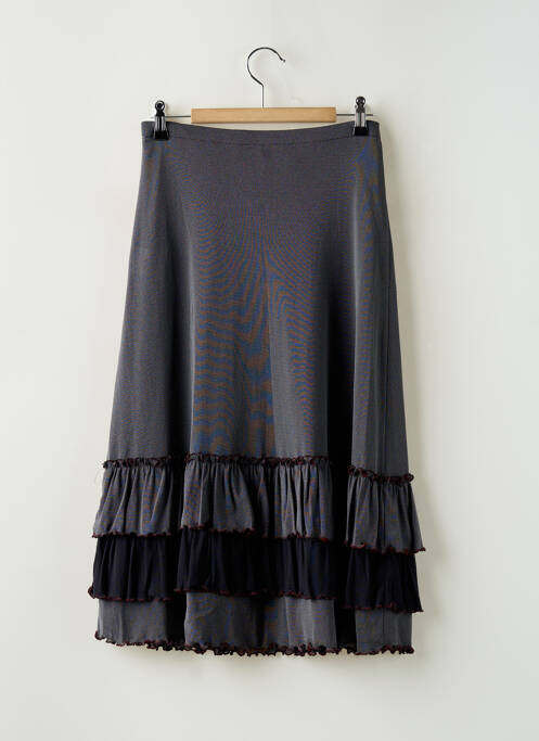 Jupe mi-longue gris COCO MENTHE pour femme
